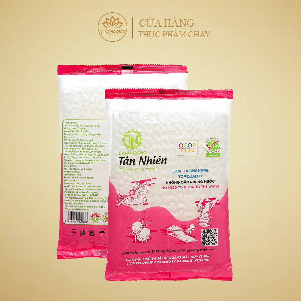 Bánh tráng siêu mỏng Tân Nhiên 120g - Thực phẩm Hương Chay TNTP001