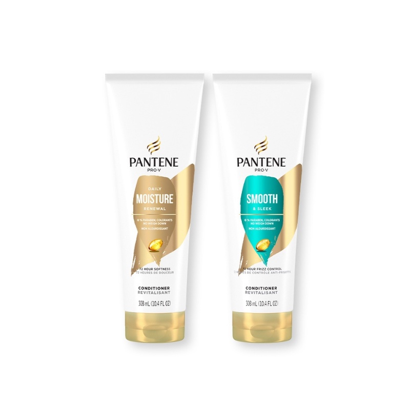 Dầu Xả Pantene Pro-V Smooth & Silk Conditioner Suôn Mượt, Óng Ả 308ml/ Pantene Moisture Renewal Conditioner Dưỡng Ẩm Tóc