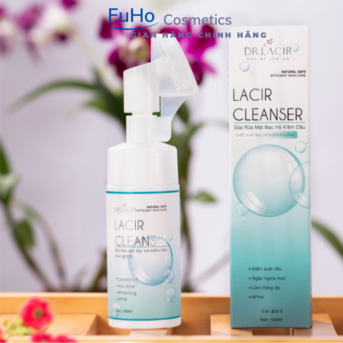 Sữa rửa mặt bạc hà kiềm dầu Dr.Lacir – Lacir Cleanser giữ ẩm thanh nhiệt cho da 150ML Fuhocometics
