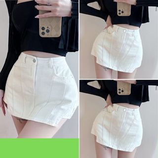 Quần giả váy kaki cạp cao dành cho nữ, quần đùi giả váy siêu dễ phối đồ - QO023