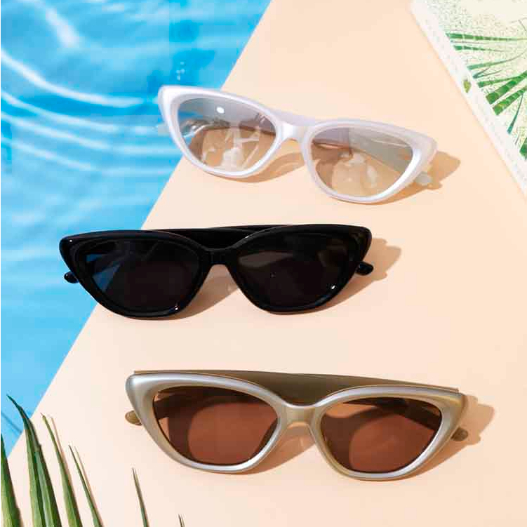 Kính râm mắt mèo nữ LILYEYEWEAR chống tia UV400 thiết kế thời trang 19311