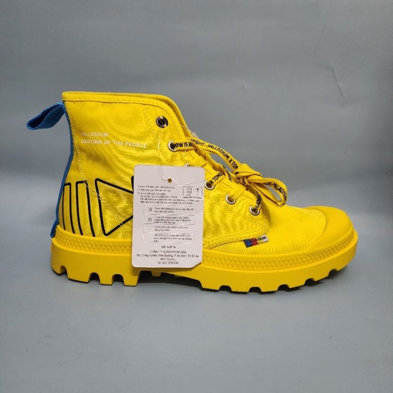 Giày Palladium FWD vàng cổ cao nam nữ mẫu mowia