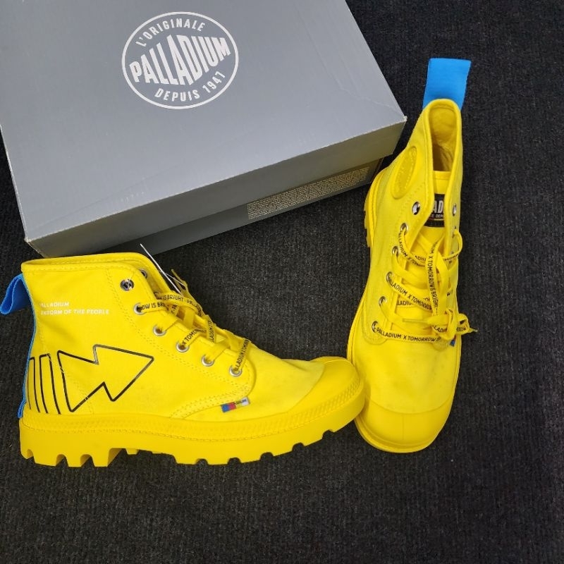 Giày Palladium FWD vàng cổ cao nam nữ mẫu mowia