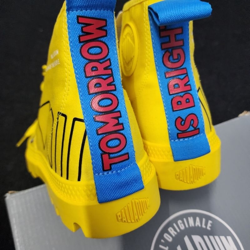 Giày Palladium FWD vàng cổ cao nam nữ mẫu mowia