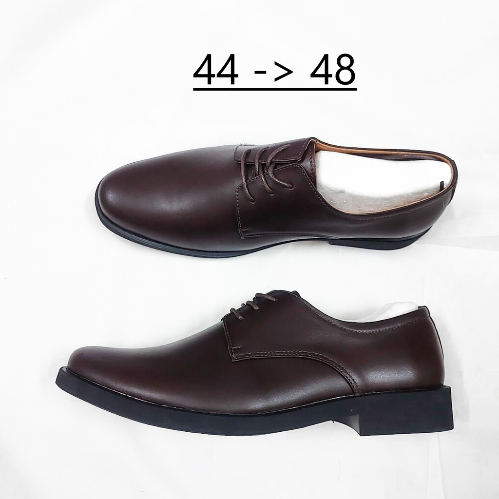 Giày Tây Size Lớn Big Size Có Dây Hermes Nâu Giày Dép Sneaker Công Sở Văn Phòng Ngoại Cỡ 44 45 46 47 48
