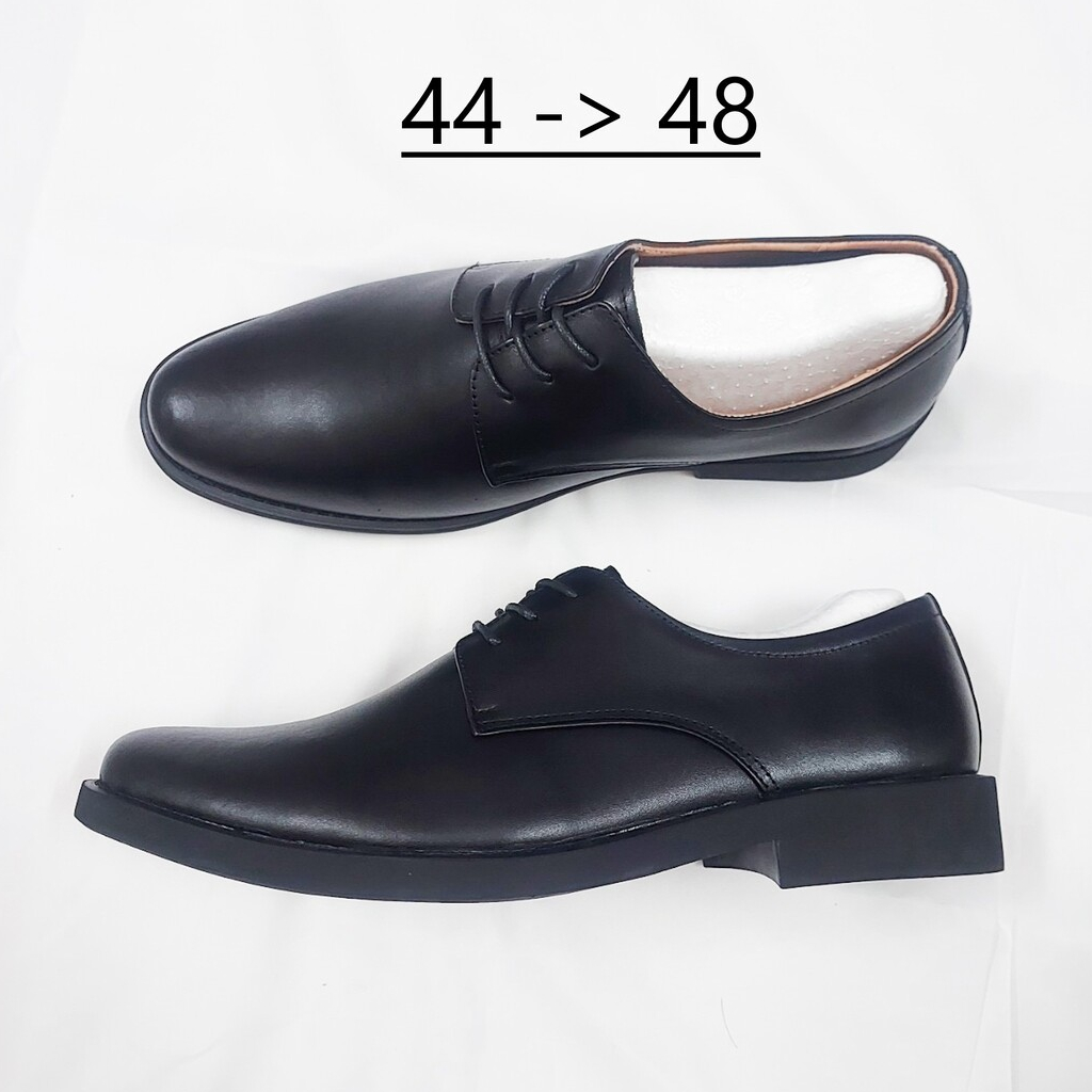 Giày Tây Size Lớn Big Size Có Dây Hermes Black Đen Giày Dép Sneaker Công Sở Văn Phòng Ngoại Cỡ 44 45 46 47 48