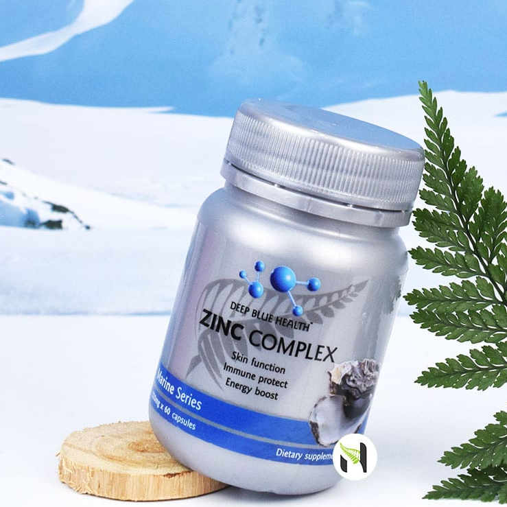 Viên Uống Kẽm Zinc Complex Deep Blue Health  tăng đề kháng, sinh lý, giảm mụn (60 viên)