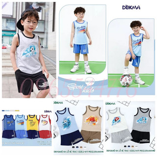 Dokma - bộ ba lỗ thể thao bé trai chất siêu mát 2-7y db945 db1246