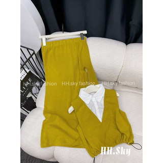 sét áo cổ pha sơ mi+cvay dài siêu hottt
