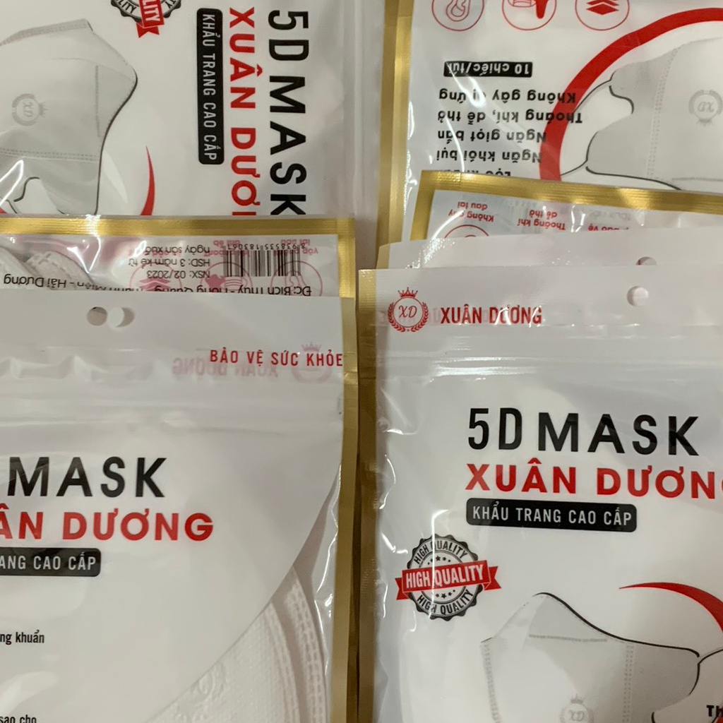 Combo 100c Khẩu Trang 5D  Xuân Dương