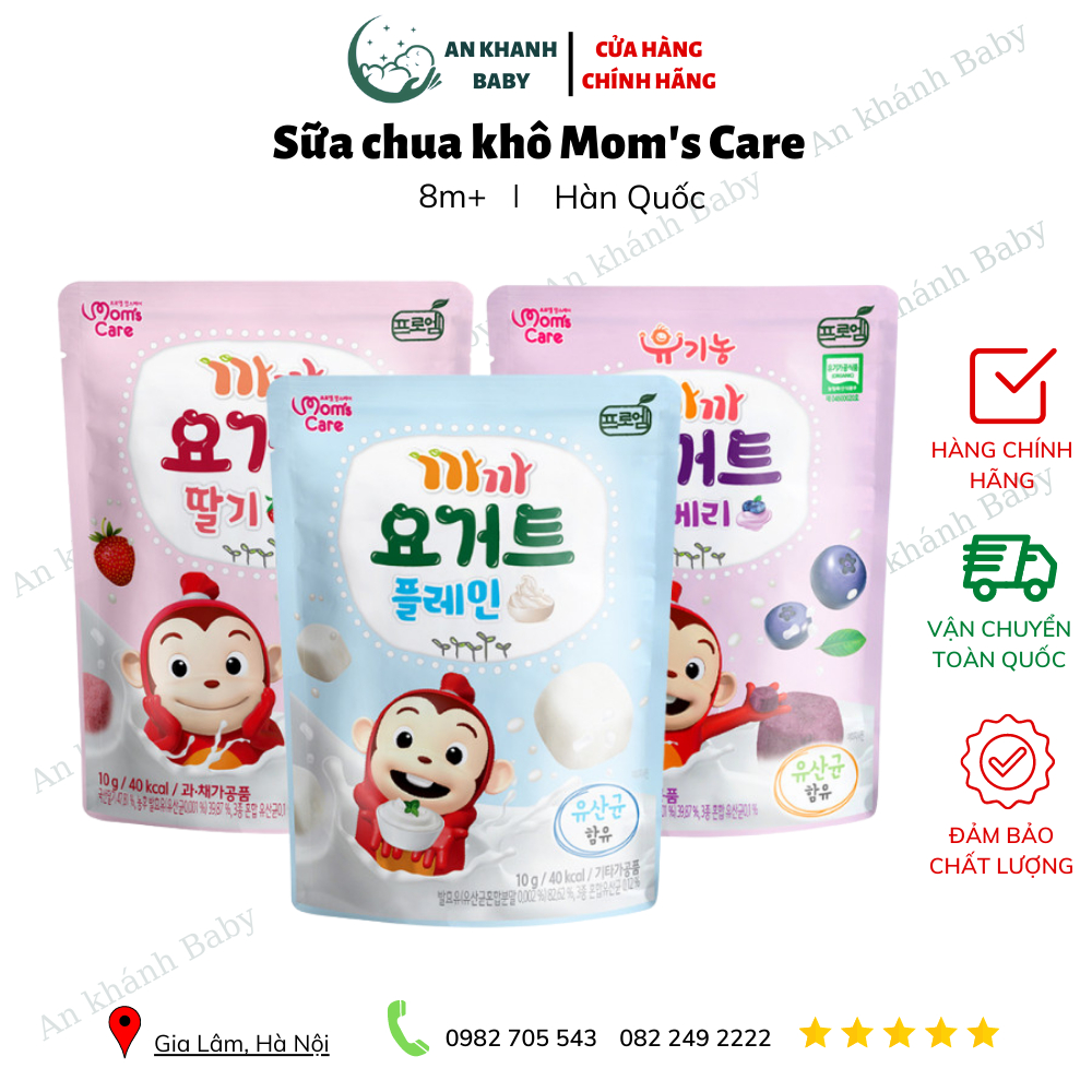 Sữa chua khô hoa quả sấy lạnh Mom's Care Hàn Quốc cho bé (date 8-9/2024)