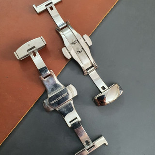 Khóa bướm dây da đồng hồ cao cấp (Size 18/Size 20)