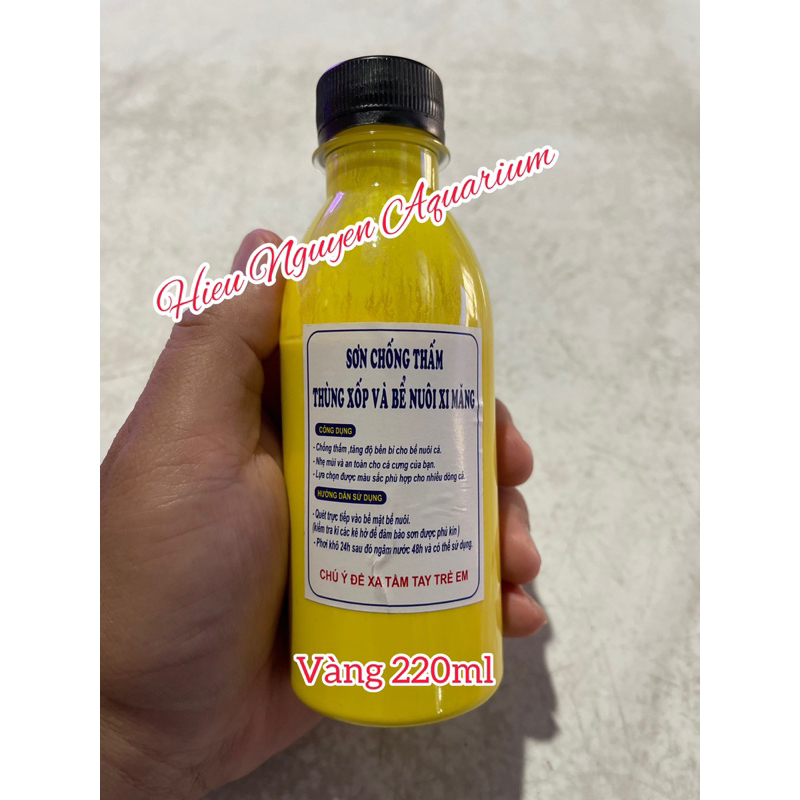 Sơn chống thấm thùng xốp nuôi cá