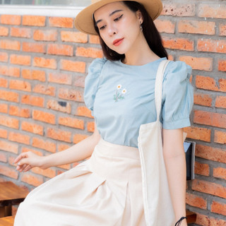 Evelyn Hand Embroi Blouse