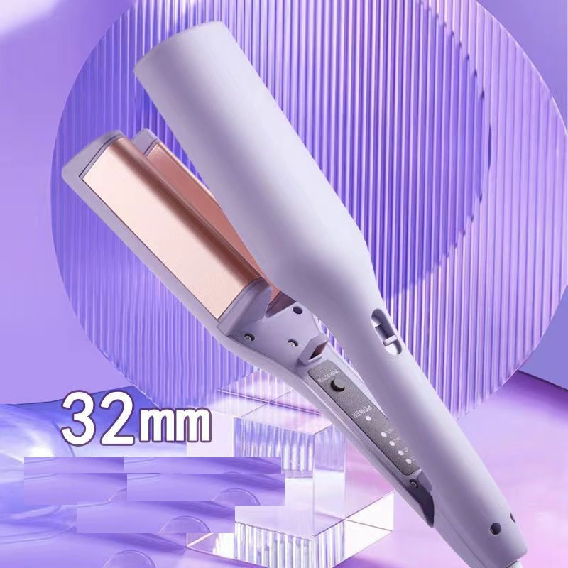 Máy Uốn Tóc Xoăn Hippie, Máy Làm Tóc Xoăn Sóng 32mm, 2 trục, 4 mức chỉnh