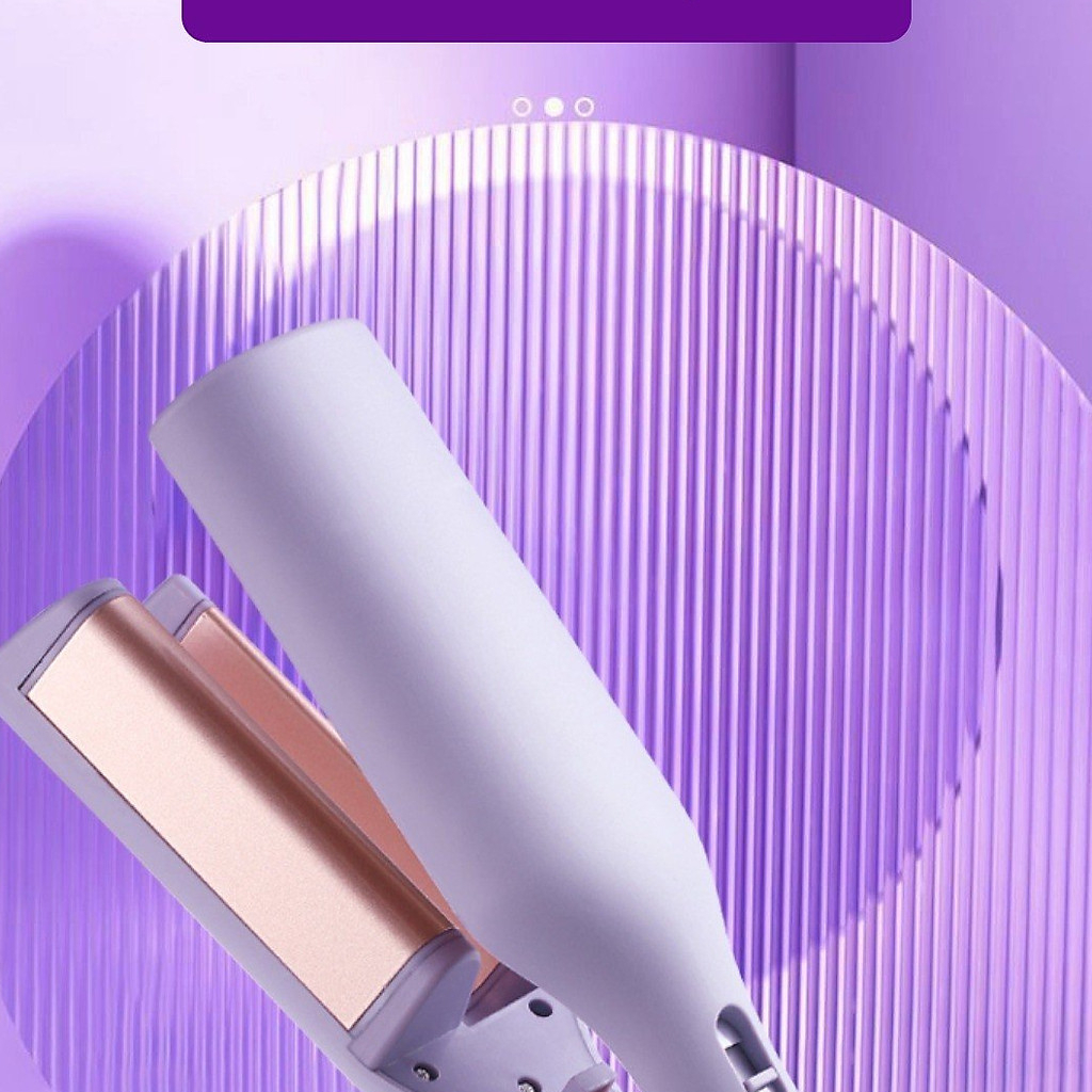 Máy Uốn Tóc Xoăn Hippie, Máy Làm Tóc Xoăn Sóng 32mm, 2 trục, 4 mức chỉnh