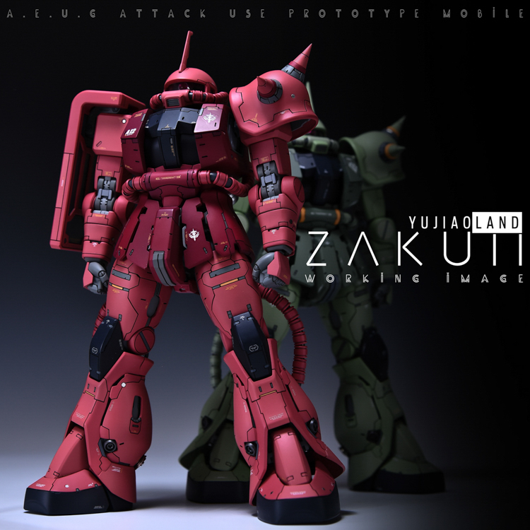 [LIÊN HỆ TRƯỚC KHI MUA]Mô hình resin MG 1/100 ZAKU 2 red Yujiao Land gundam | tunghondaGamer