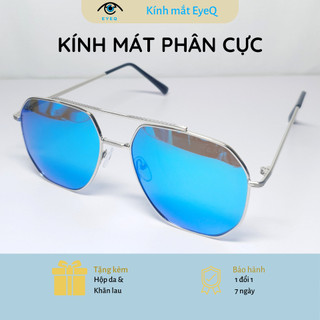 Kính mát phân cực tráng gương giọng hợp kim chống chói, chống loá, chống tia uv - kính râm phân cực