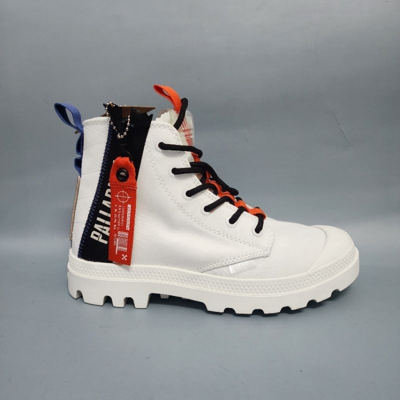 Giày Palladium Zip bản mới nam nữ màu trắng