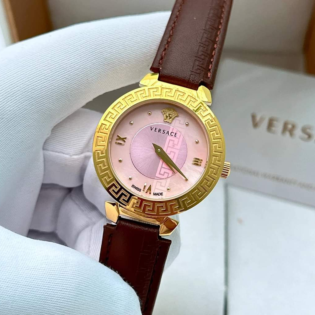 Đồng Hồ Nữ Ver.sa.ce Daphnish Dây Da Cao Cấp,Size:34mm,Full Box Hãng, Sang Trọng-Đẳng Cấp-Quý Phái