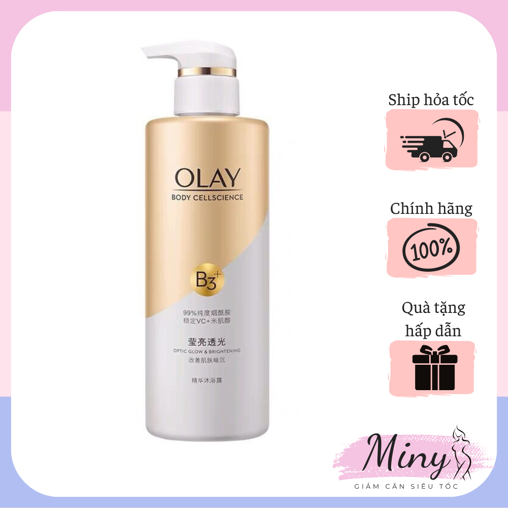 Sữa Tắm Trắng Da Olay B3+ Vitamin C - 500ml Nuôi Dưỡng Sâu Trong Da, Giúp Tái Tạo Bề Mặt Da MN_GC