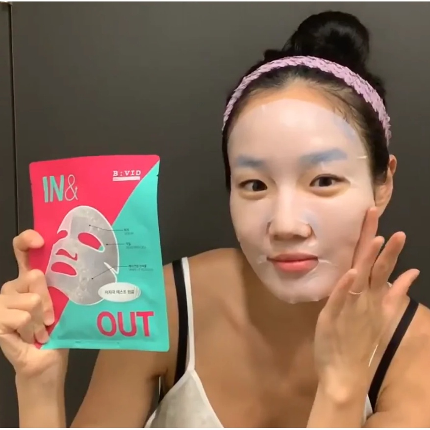 Mặt Nạ Hút Dầu B:VID IN&OUT FACIAL MASK - Hàn Quốc