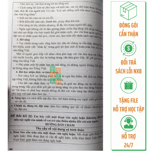 Sách - Hướng dẫn viết và dàn ý các đoạn văn Nghị luận xã hội Ngữ Văn 8