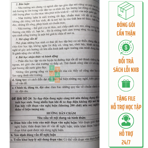 Sách - Hướng dẫn viết và dàn ý các đoạn văn Nghị luận xã hội Ngữ Văn 8