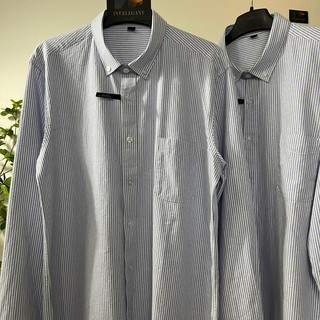 Áo sơ mi kẻ xanh Premium Oxford Shirt cao cấp, Sơ mi button-down cài nút cho dịp quan trọng