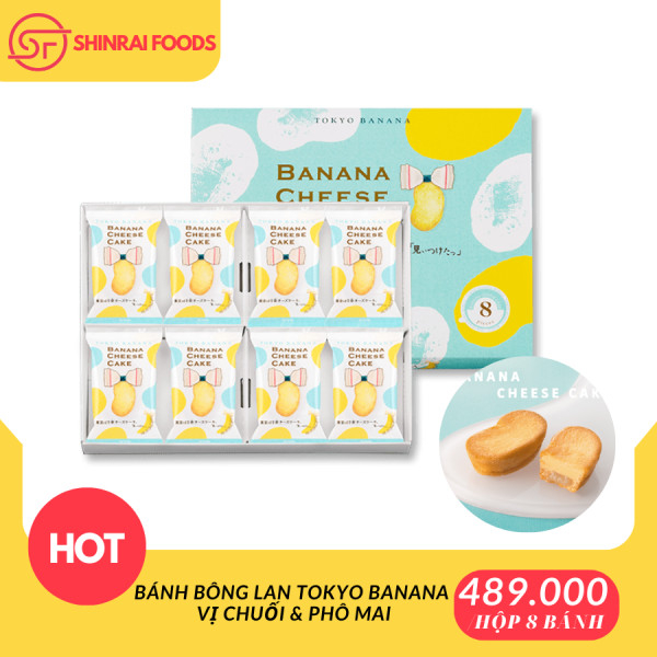 Bánh Tokyo banana cheese Nhật Bản (Hộp 8 bánh)
