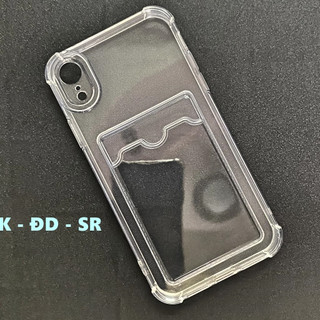 Ốp lưng iphone xr dẻo trong chống sốc đựng card