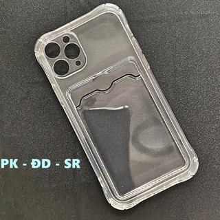 Ốp lưng iphone 11 pro dẻo trong chống sốc đựng card