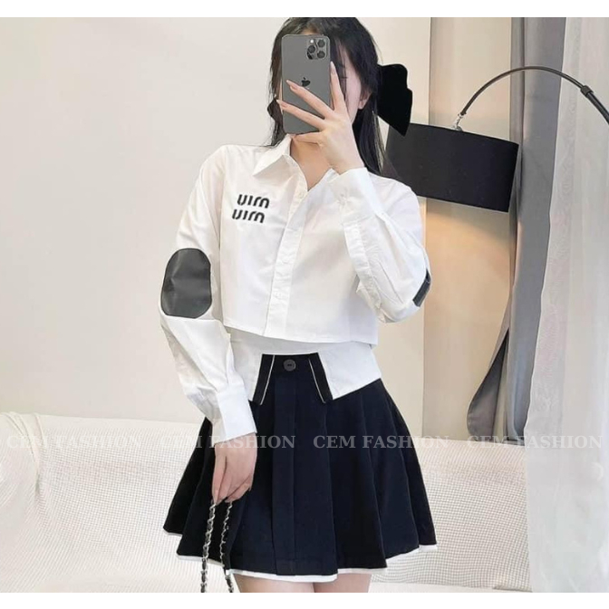 Chân Váy Tennis Phối Cạp BIGSIZE, Chân Váy Xếp Ly Hot Girl Hàng May Kỹ Chất Lượng CEM023