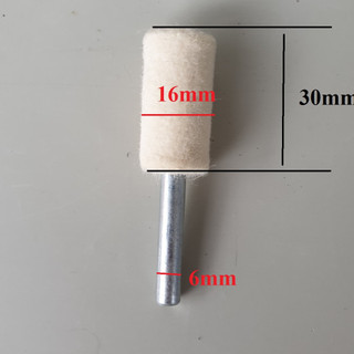 Đầu đánh bóng hình trụ cán 6mm đầu 16mm ni đánh len đánh bóng