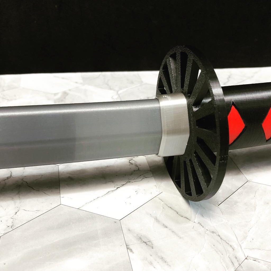 Mô hình kiếm Katana basic, kiếm phẩy in 3D