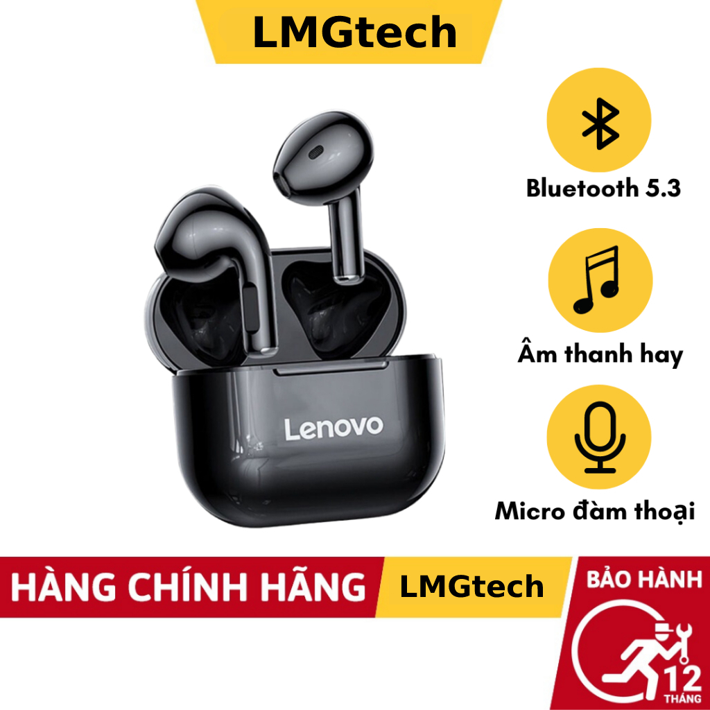 Tai Nghe Bluetooth Lenovo LP40 Pro Bluetooth 5.1 có chất lượng âm thanh tốt và tích hợp micro- LMGtech