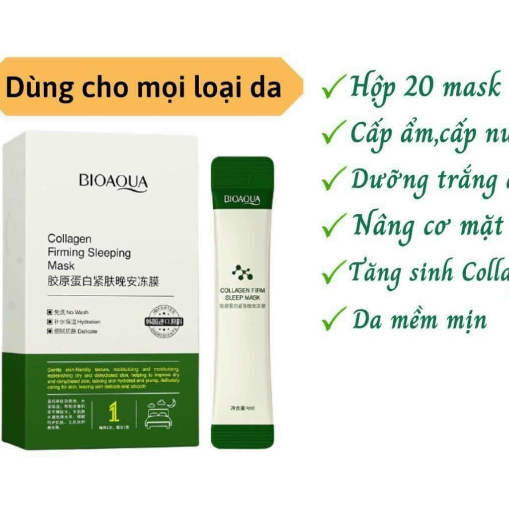 Combo 200 Gói Mặt Nạ Ngủ Mặt Nạ Thạch Collagen Cao Cấp Cực Xịn Xò