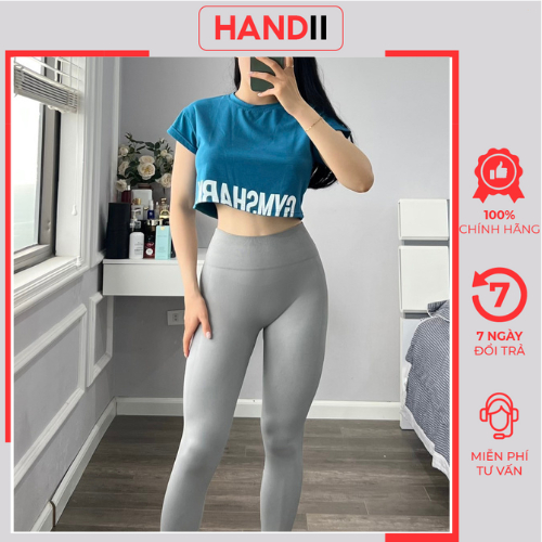 Áo tập gym Gs Croptop Gymshank vải cotton 4 chiều siêu mềm và nhẹ "HANDII"