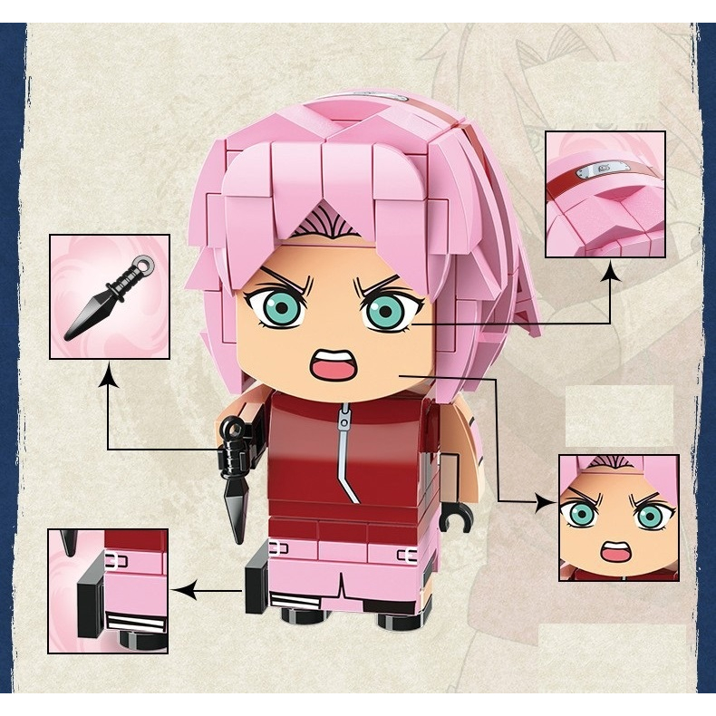 Mô Hình Lắp Ráp Naruto, Đội 7 Kakashi, Naruto, Sasuke, Sakura, Anime Naruto, Hoạt Hình Naruto