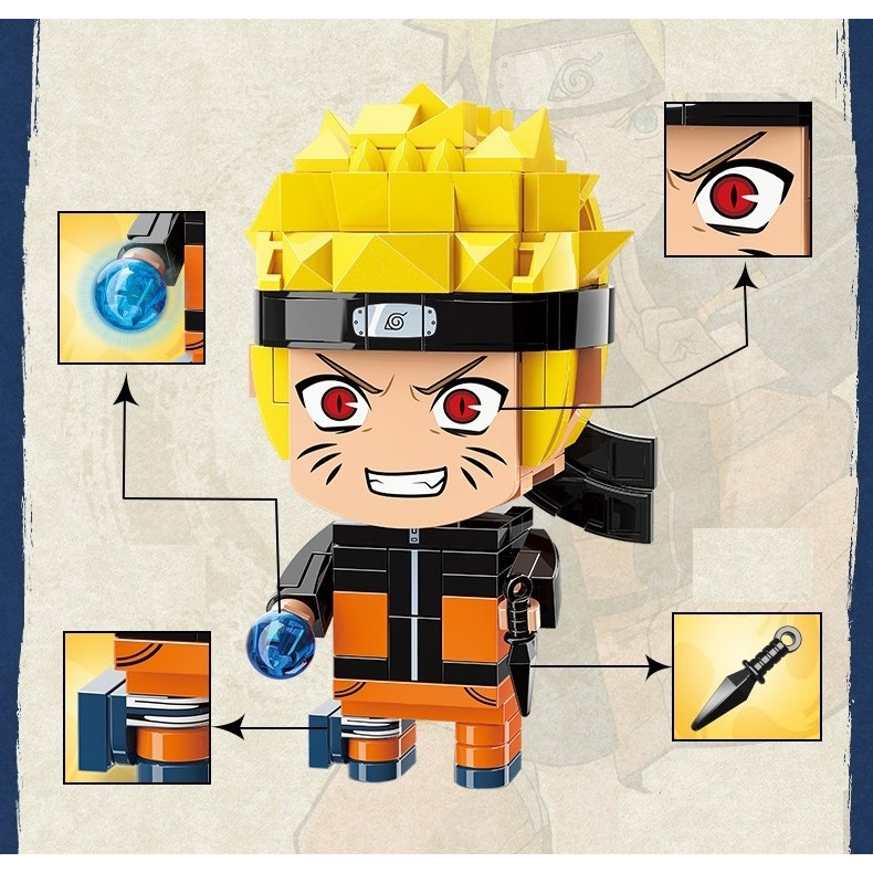 Mô Hình Lắp Ráp Naruto, Đội 7 Kakashi, Naruto, Sasuke, Sakura, Anime Naruto, Hoạt Hình Naruto