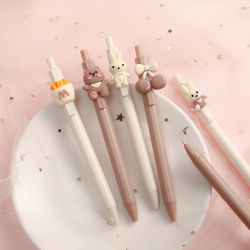 Bút bi bấm mực đen nhiều hình dễ thương giá sỉ - Gấu Xinh Shop