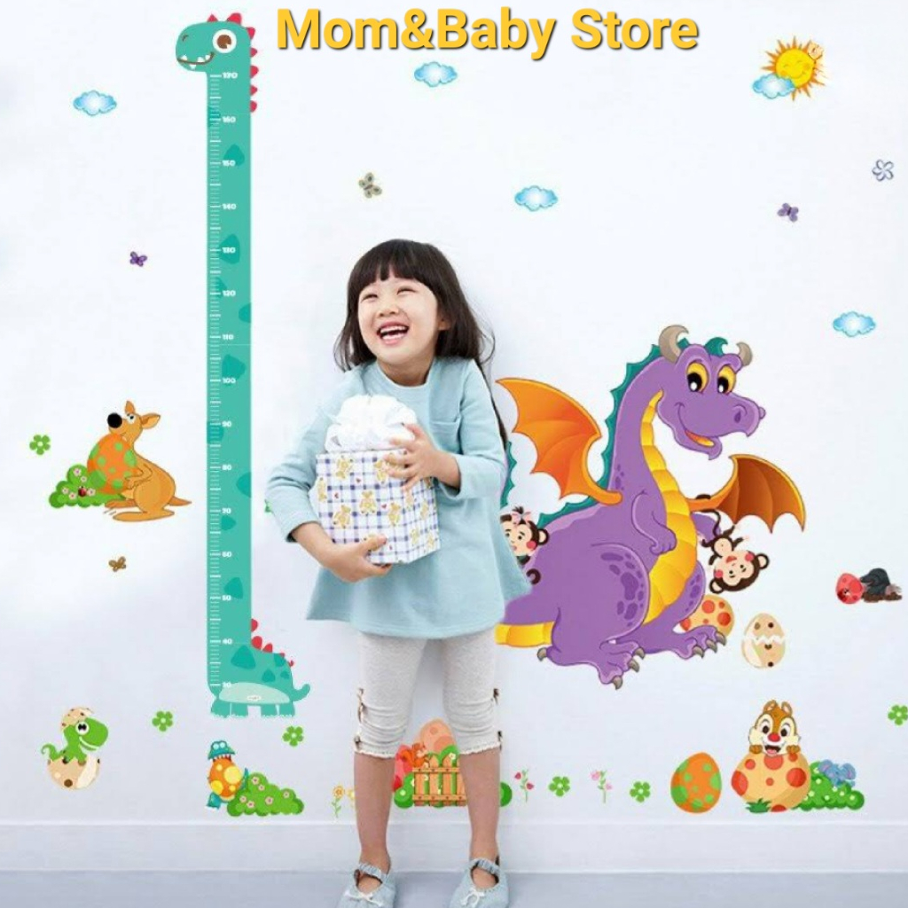 Thước đo chiều cao cho bé, hình con hươu vàng siêu đáng yêu