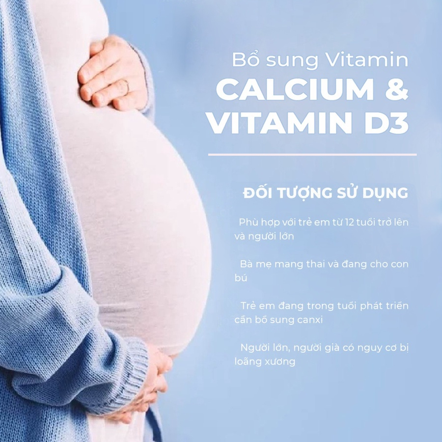 Viên uống bổ sung Canxi và Vitamin D3 cho mẹ bầu Ostelin 130 viên nhập Úc Extate Official Mall