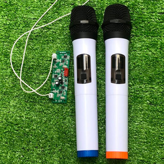  Micro không dây dành cho loa kéo - thay thế loa kéo cũ hoặc mới bộ đầy đủ gồm 2 micro và bo sóng 