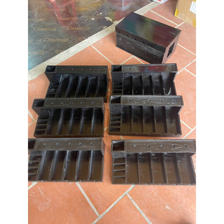 Khay đựng tông đơ gỗ thông màu đen gỗ đặc