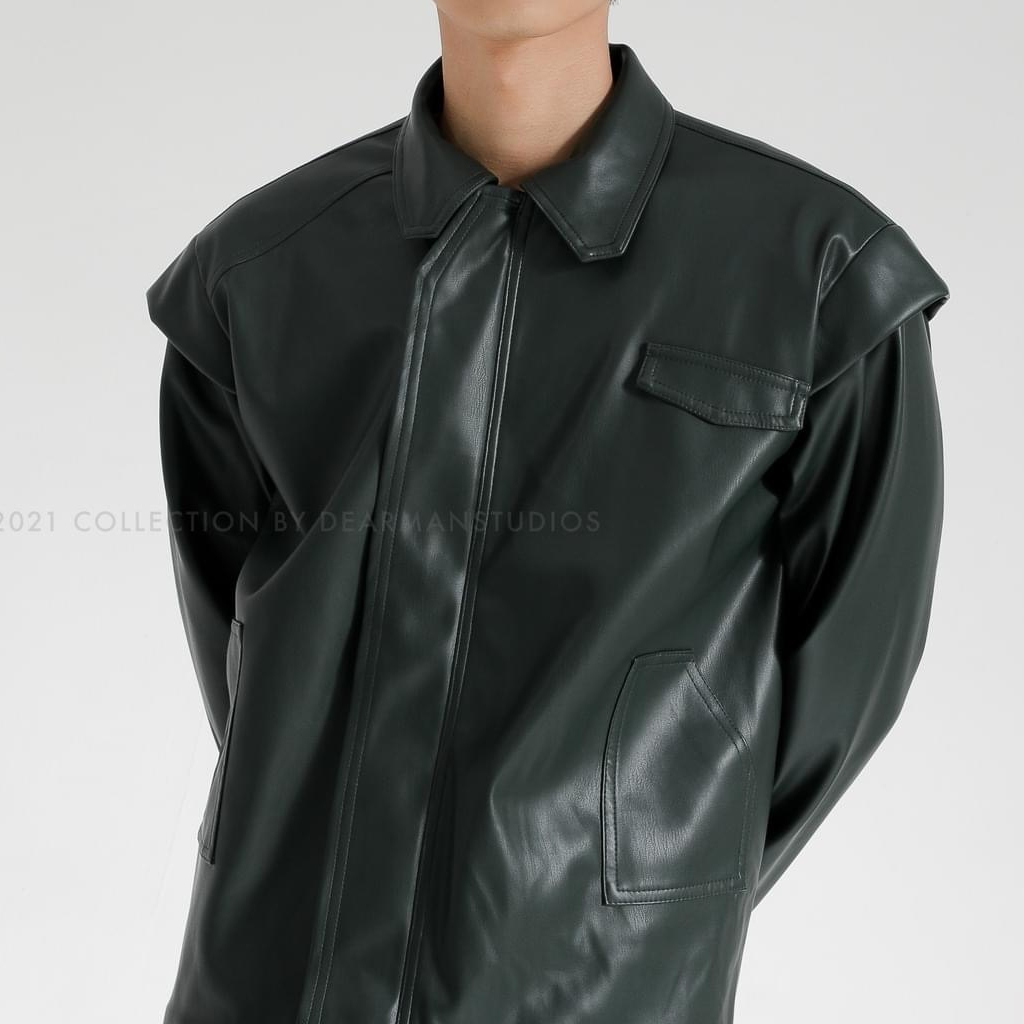 Áo GG LEATHER JACKET
