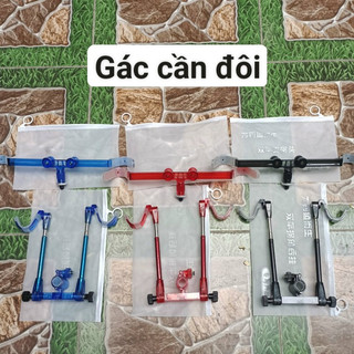 Gác cần đôi Inox bọc Nhựa PolyCacbonat