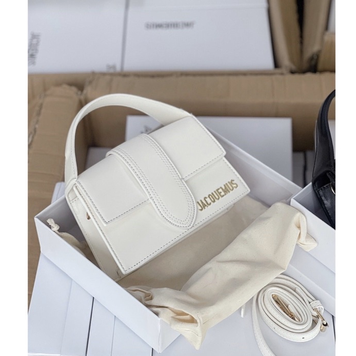Túi JACQUEMUS Xách Tay Da Mềm Hàng Nhập QC Loại 1 Full Box