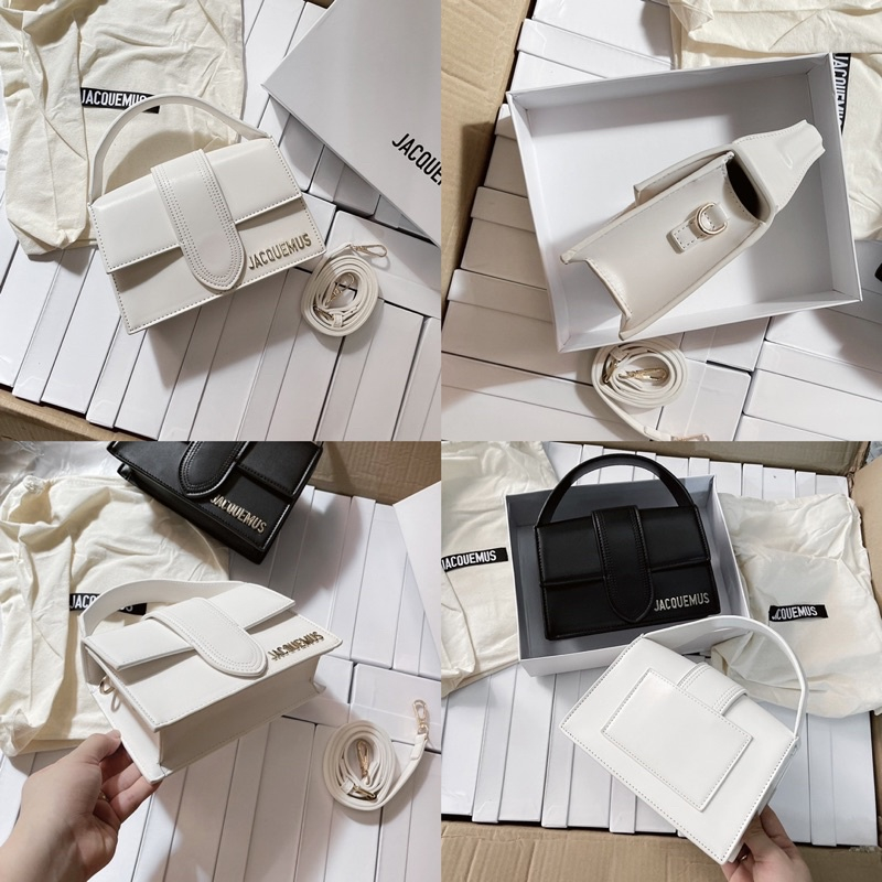 Túi JACQUEMUS Xách Tay Da Mềm Hàng Nhập QC Loại 1 Full Box