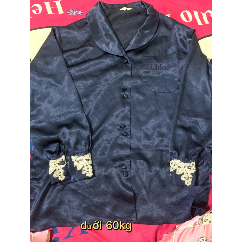 pass đồ ngủ pyjama lụa, áo lẻ